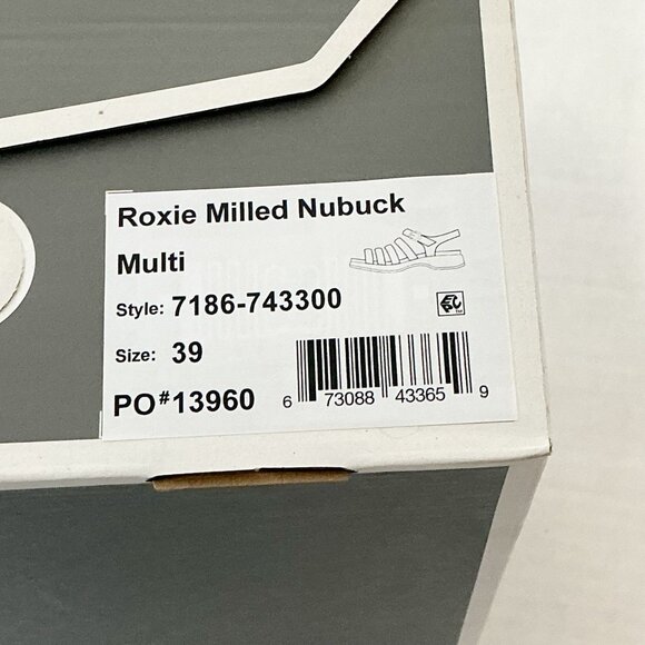 DANSKO NWB Sz 39 Multi Nubuck Leather Milled Roxie Comfort Sandals - Picture 3 of 10